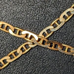 18" 10k Gold 3mm Mariner/Anchor link chain necklace (7 grams  of 10k gold)
